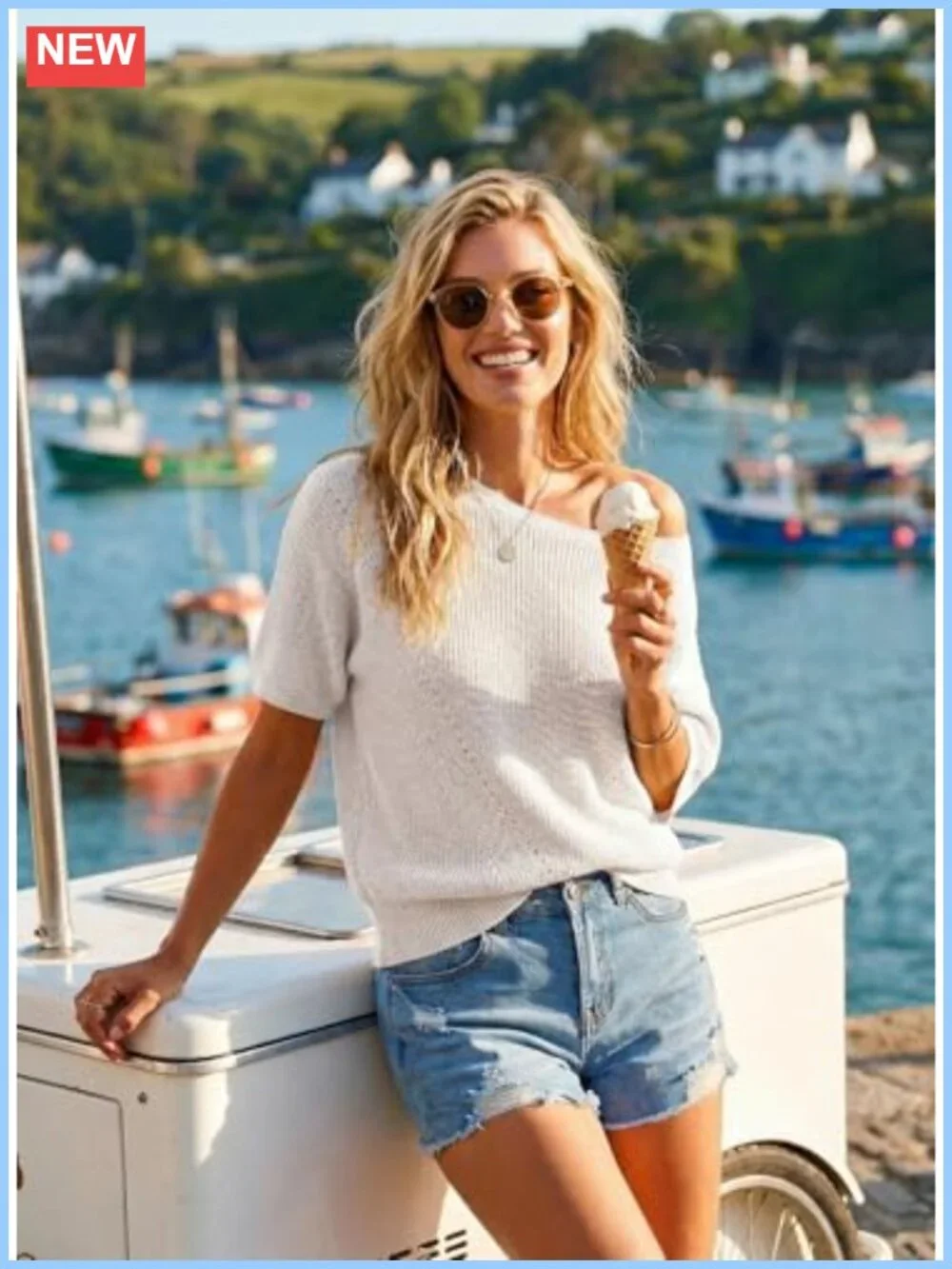 Lightweight Short Sleeve V-Neck Pullover Sweater Women Ribbed Knit